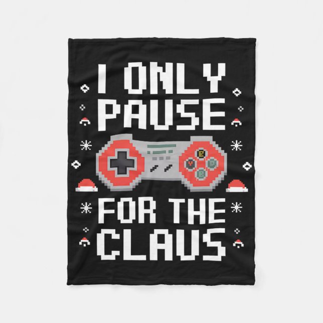 Jag gör bara en paus för Claus Retro-videokameran. Fleecefilt (Framsidan)