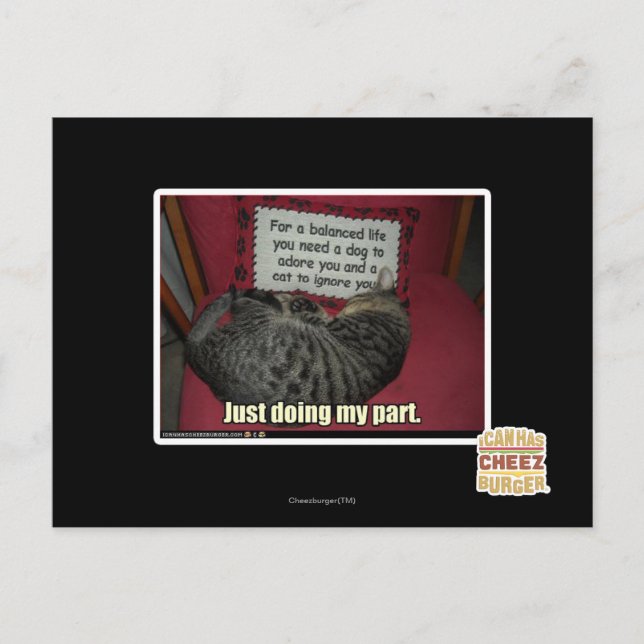 Jag gör bara min del. vykort (Framsida)