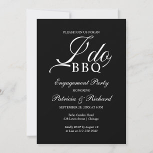 Jag gör BBQ Förlovningsfest Inbjudan