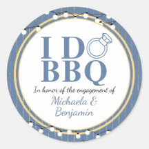 Jag gör BBQ Förlovningsfest Par Shower