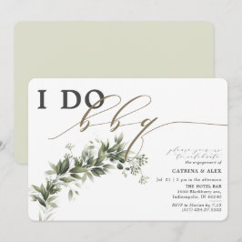 Jag gör BBQ-Förlovningsfesten Faded Greenery Inbjudningar