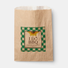 Jag gör BBQ-Grönt Gingham och Solros