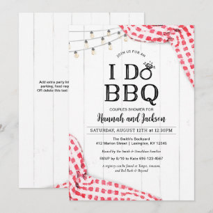 Jag gör BBQ-inbjudan Inbjudningar