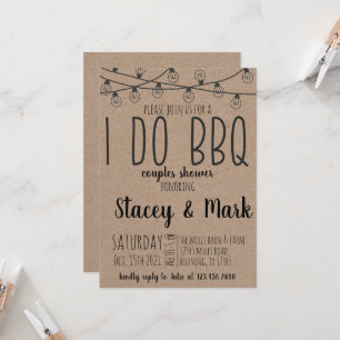 Jag gör BBQ Inbjudningar