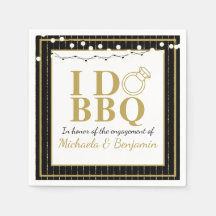 Jag Gör BBQ Par Bröllopsfest Förlovningsfest