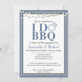 Jag gör BBQ Par Shower Förlovningsfest Inbjudningar