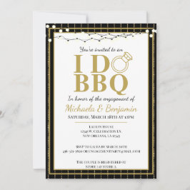 Jag gör BBQ Par Shower Förlovningsfest Inbjudningar