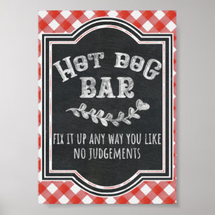 Jag gör BBQ-pars Förlovningsfest Burger Pub Poster