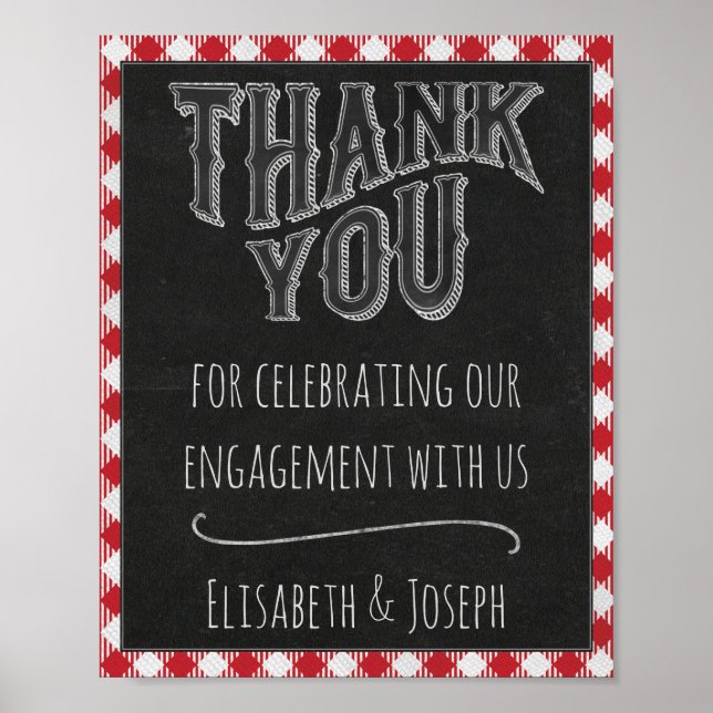 Jag gör BBQ Party Tack från Newlyweds-tecken Poster (Framsidan)