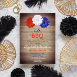 Jag gör BBQ Patriotic Blommigt efter Bröllop Tilläggskort