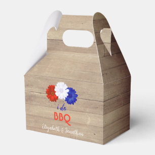 Jag gör BBQ Patriotiska blommor Presentaskar