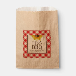 Jag gör BBQ Red Gingham och Solros