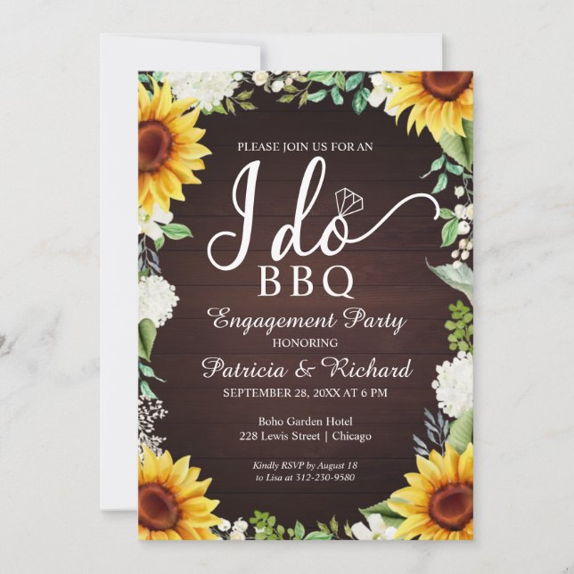 Jag gör BBQ Rustik fästningsfestinbjudan Meddelande (Framsida)