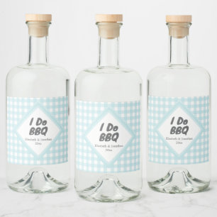 Jag gör BBQ Spritflaskor Etikett
