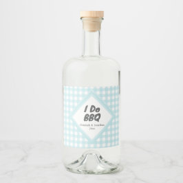 Jag gör BBQ Spritflaskor Etikett