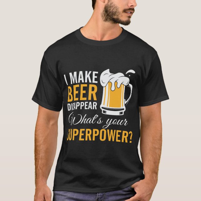Jag gör Beer-dispositionen rolig T Shirt (Framsida)