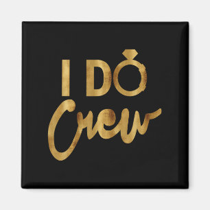 Jag Gör Besättning Guld Spenat T-shirts Magnet