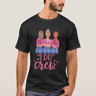 Jag gör besättningsklänningar svart och vit brud m t shirt