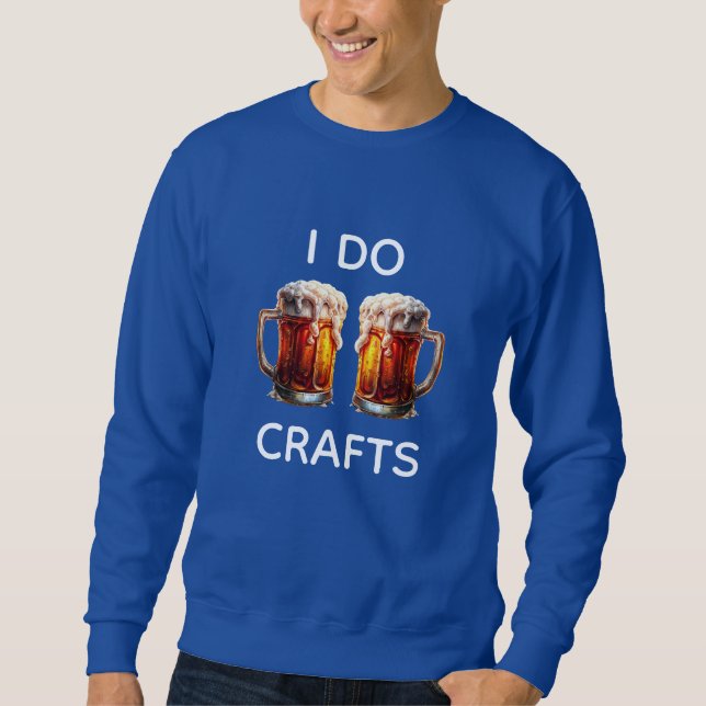 Jag gör Craft Beer Lång Ärmad Tröja (Framsida)