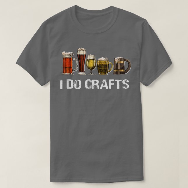 Jag gör Crafts Beer Vintage  T Shirt (Design framsida)