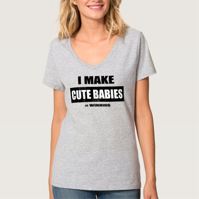 Jag gör Cute Spädbarn funny mamma Mors dag T Shirt (Framsida)