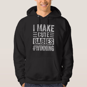 Jag gör Cute Spädbarn till vinnare i Fars dag Hoodie