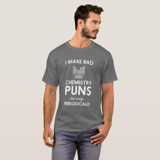 Jag gör dåligakemivitsar humoristiskt tee