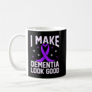 Jag gör demens och titta på Bra Alzheimers medvete Kaffemugg