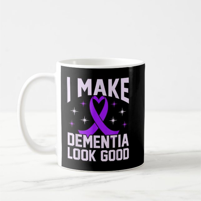 Jag gör demens och titta på Bra Alzheimers medvete Kaffemugg (Vänster)