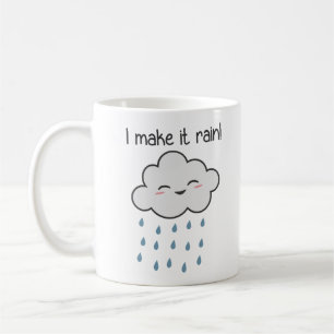 Jag gör det att regna det gulliga stormmolnet kaffemugg