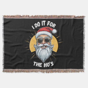 Jag gör det för bröstet Roligt jul tomte Filt