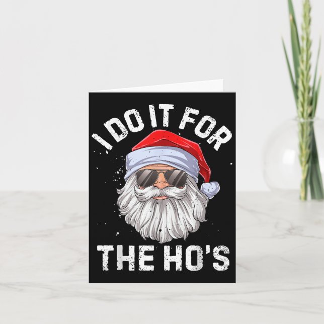 Jag Gör Det För Brudar Roligt Opassande Jul Kort (Framsida)