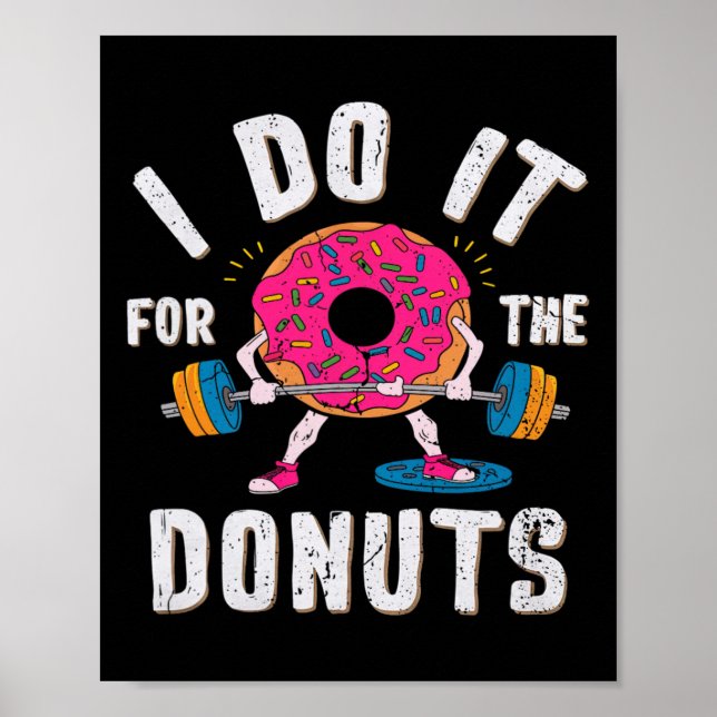 Jag gör det för Donuts Workout Poster (Framsidan)
