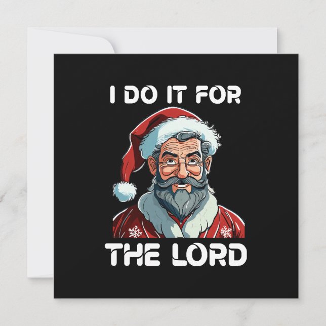 Jag Gör Det För Herren Kristet Julpresent Inbjudningar (Framsida)