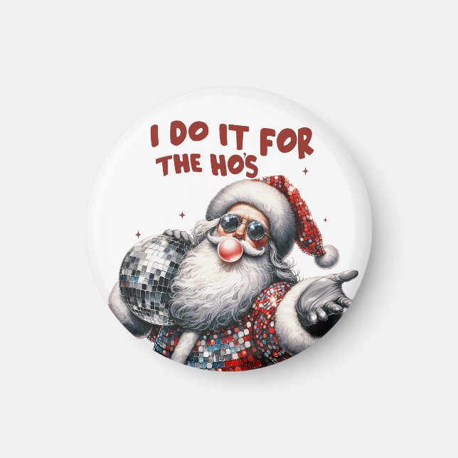 Jag gör det för Ho, Retro Santa Magnet (Framsidan)