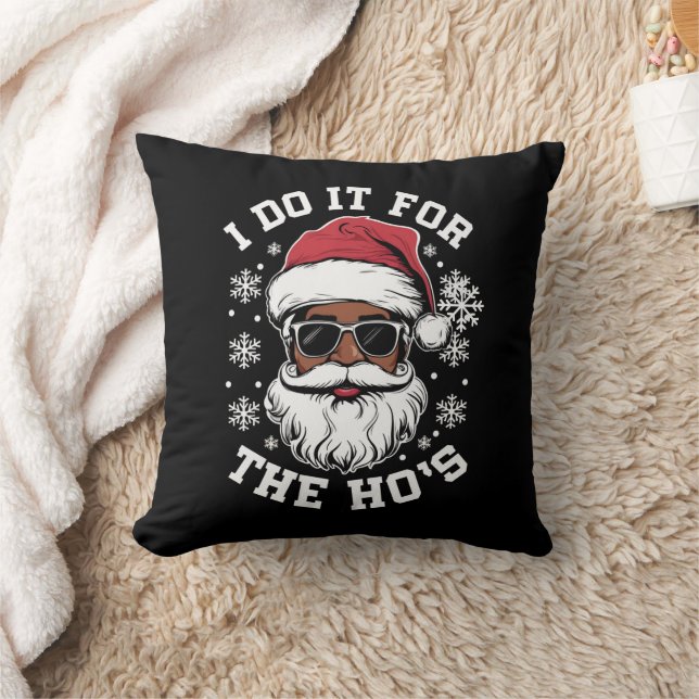 Jag Gör Det För Hos Jul Afrikansk Tomte  Kudde (Filt)