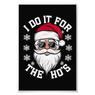 Jag Gör Det För Hos Roliga Tomte Fula Jul Fototryck