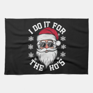Jag Gör Det För Hos Roliga Tomte Fula Jul Kökshandduk