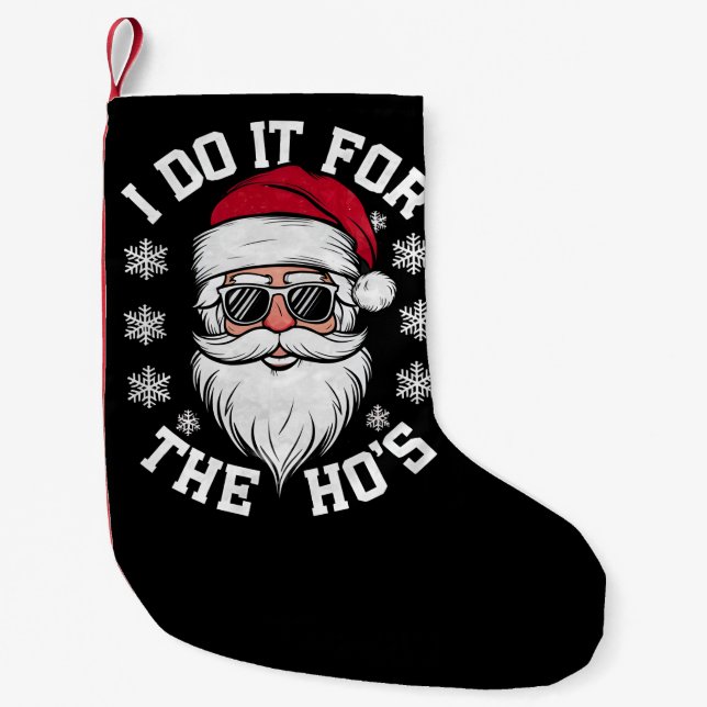Jag Gör Det För Hos Roliga Tomte Fula Jul  Liten Julstrumpa (Framsidan)