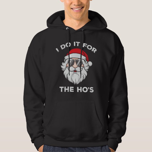 Jag gör det för jultomten. hoodie (Framsida)