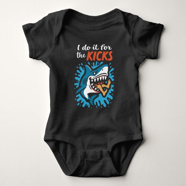 Jag gör det för kicksen Haj T Shirt (Framsida)