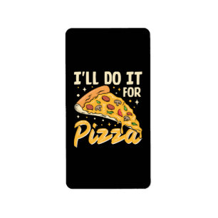 Jag Gör Det För Pizzans Skull Adressetikett