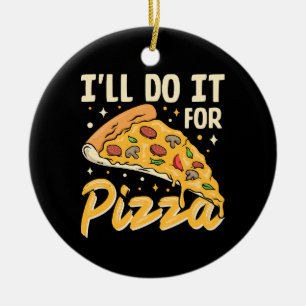 Jag Gör Det För Pizzans Skull Julgransprydnad Keramik