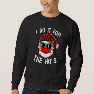 Jag gör det för tomten Red Play Julafton jul Lång Ärmad Tröja