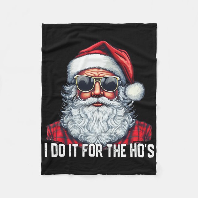 Jag Gör Det För Tösen Santa Jul  Fleecefilt (Framsidan)