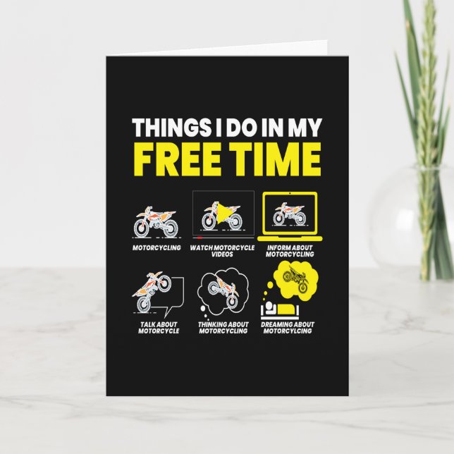 Jag gör det i min Biker för motorcykel utan tidsbe Kort (Framsida)