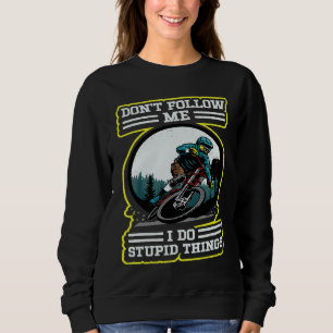 Jag gör dumma saker Downhill Retro MTB Mountainbik T Shirt