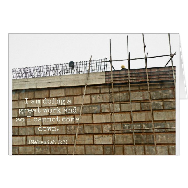 Jag gör ett underbart arbete, så jag kan inte kom  hälsningskort (Framsidan Horizontal)