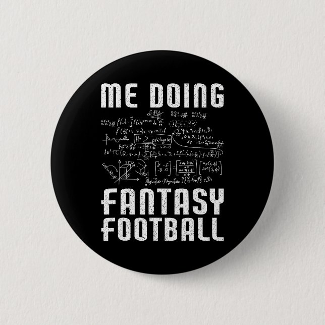 Jag gör Fantasy Football Draft Day Rolig Fantasy  Knapp (Framsida)