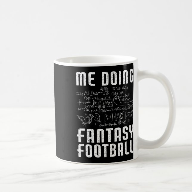 Jag gör Fantasy Football Draft Day Rollig Fantasy  Kaffemugg (Höger)